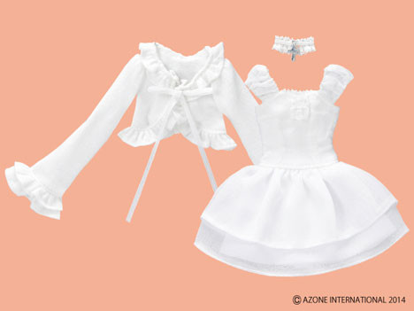 One-piece Dress Set (White), Azone, Accessories, 1/6, 4580116049101